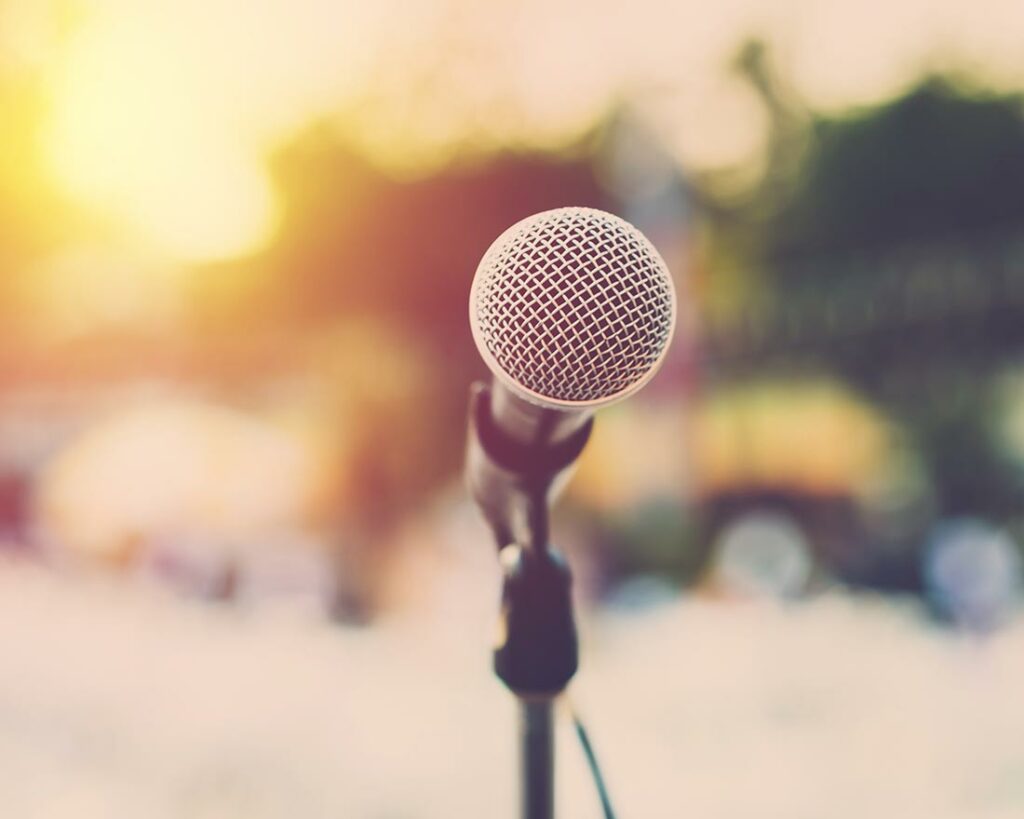 Speaking Microphone Photograph